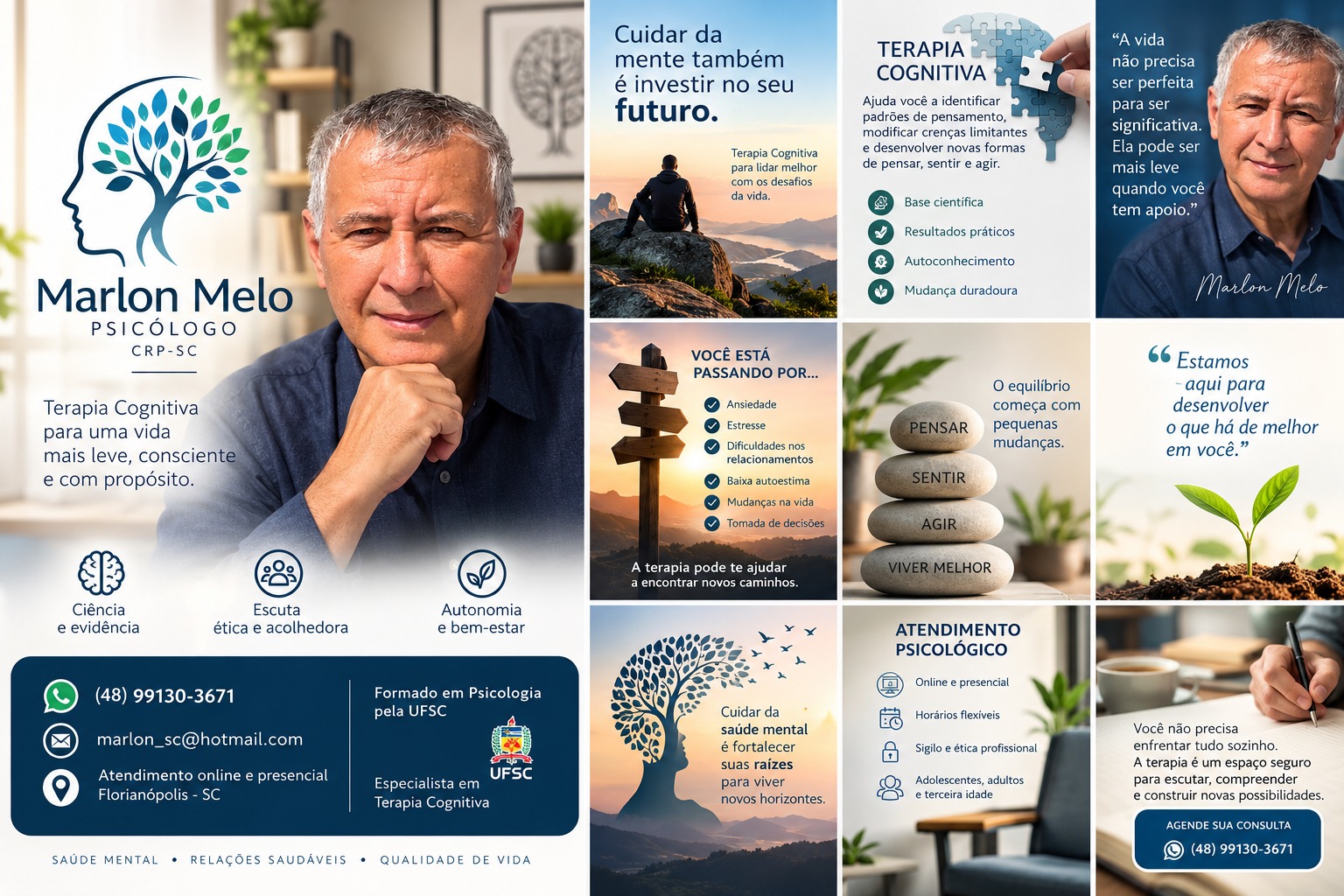 Folder Institucional Marlon Melo Psicólogo - Terapia Cognitiva
